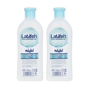 ژل ضدعفونی کننده دست لطیفه مدل 01 وزن 170 گرم مجموعه 2 عددی